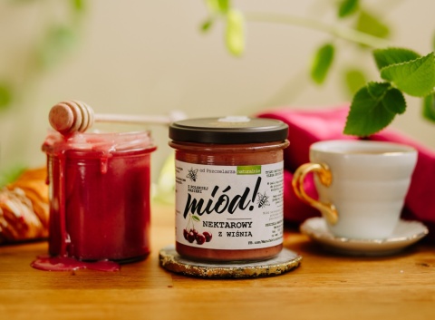 Miód Nektarowy z Wiśnią 430g
