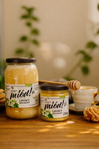Miód Lipowy nektarowy 1200g